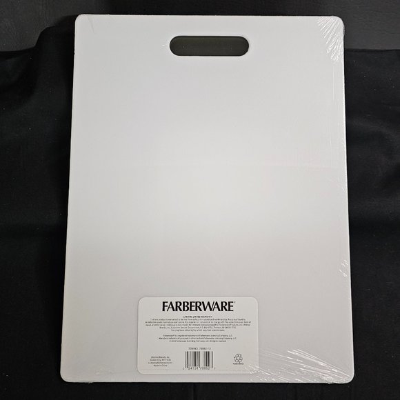 Set of 3 Farberware Large Plastic Cutting Board, 11 x 14-inch, White NIP - Picture 4 of 5